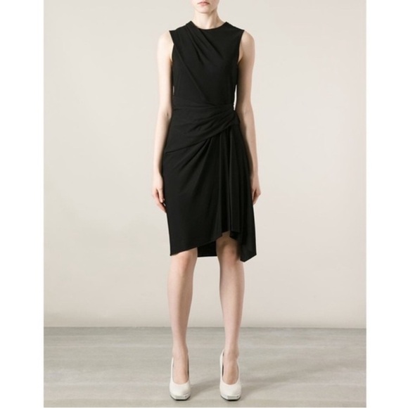 Alexander Wang Dresses & Skirts - Alexander Wang Sleeveless Draped Black Jersey Dress #D2618